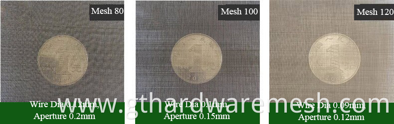 12 X 64 Mesh Plain Reverse Dutch Weave Stainless Steel Wire Mesh Filter Cloth For Plastic Extruder